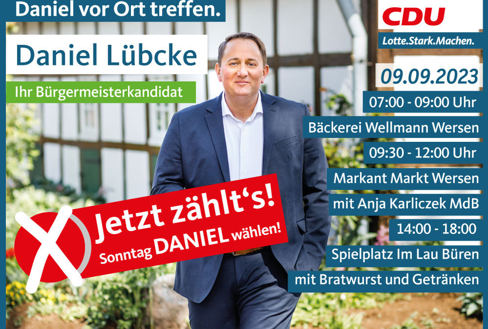 09. September 2023 – Daniel vor Ort treffen